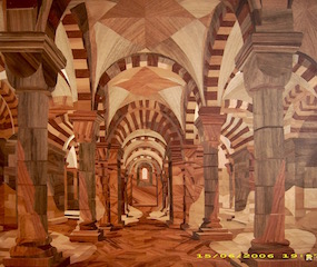 eigene Intarsie "Krypta im Dom zu Speyer"