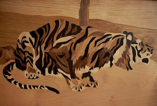 eigene Intarsie " Tieger"