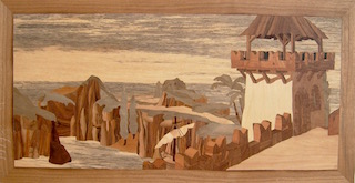 eigene Intarsie "antiker Hafen"